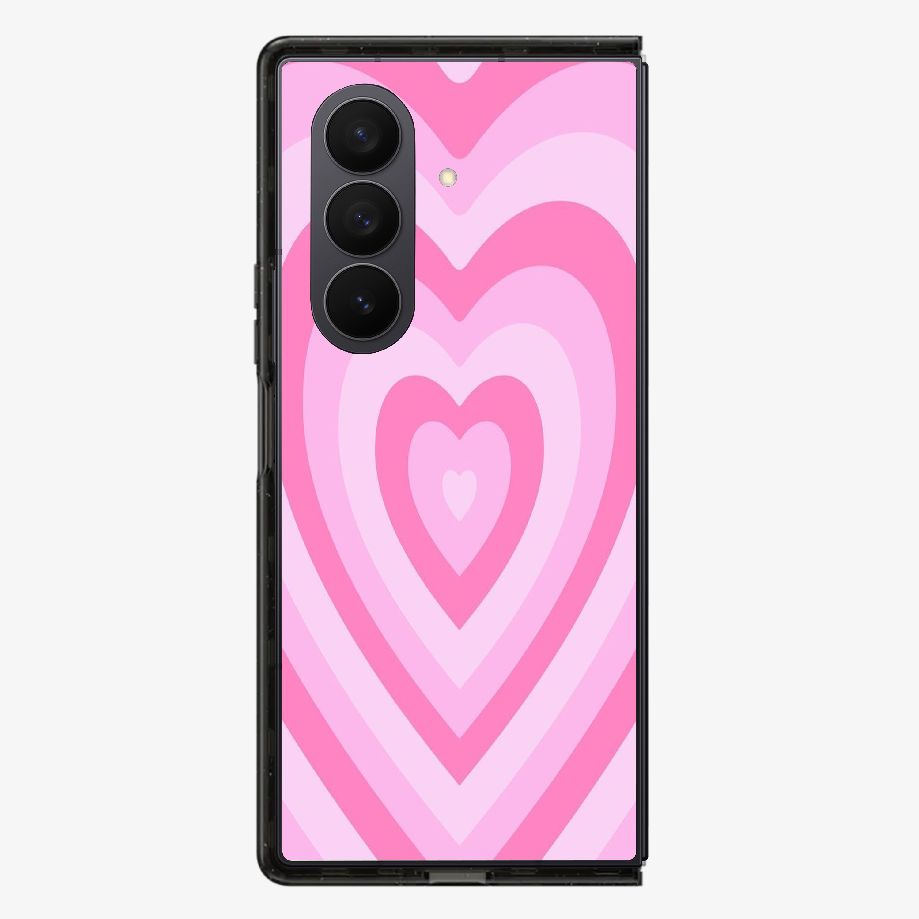 Y2K Pink Hearts Samsung Z Fold Phone Case