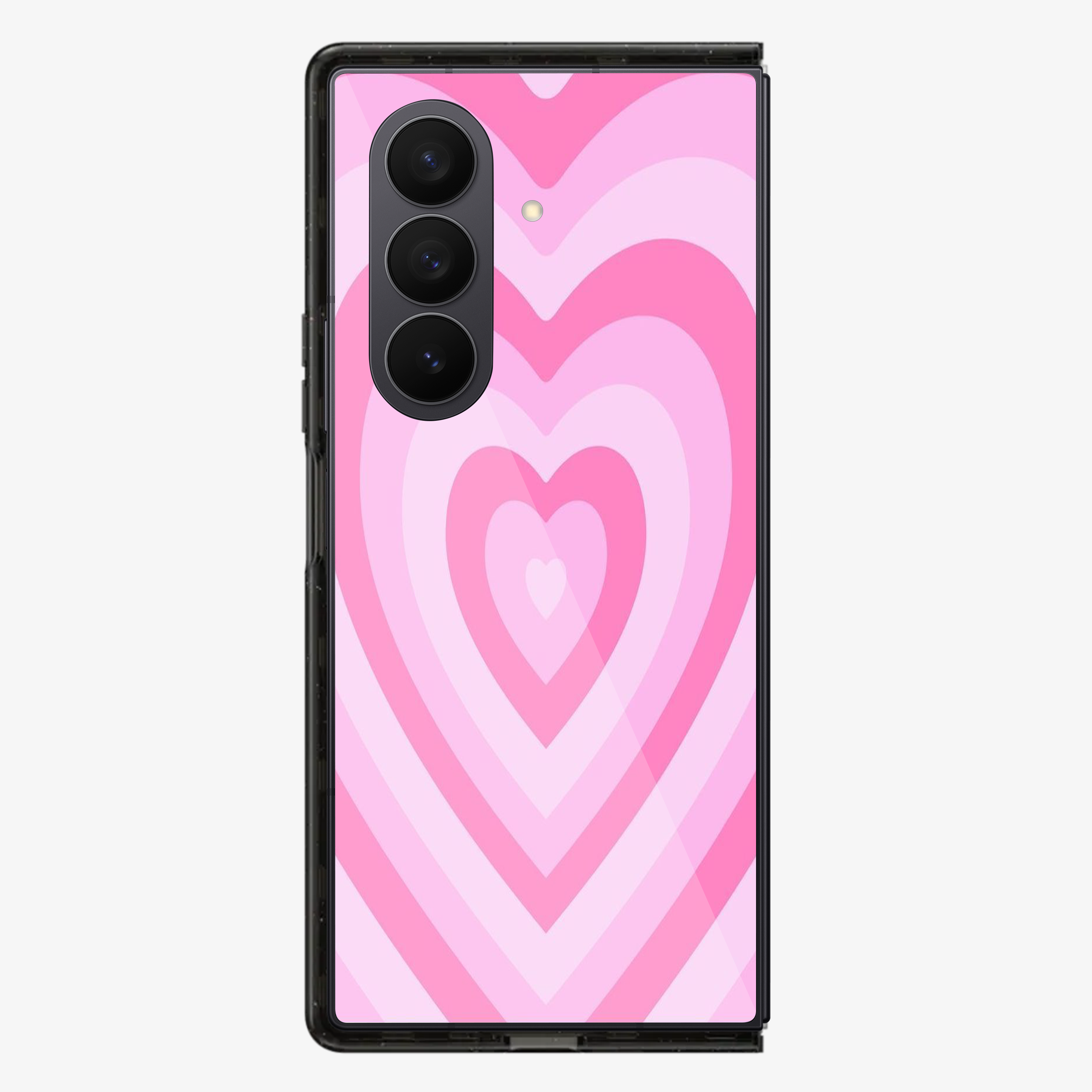 Y2K Pink Hearts Samsung Z Fold Phone Case