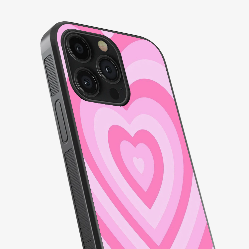 Y2K Pink Hearts Phone Case
