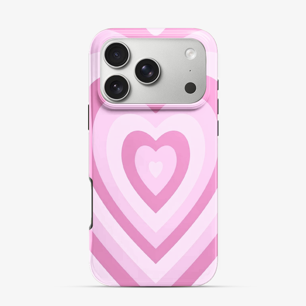 Y2K Pink Hearts iPhone 17 Pro Case