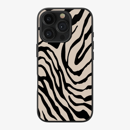 Zebra Phone Case | Tan Clear Silicone Case