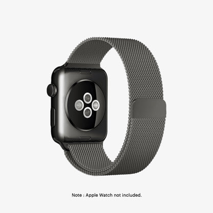 Graphite Magnetic Milanese Loop Apple WatchBand