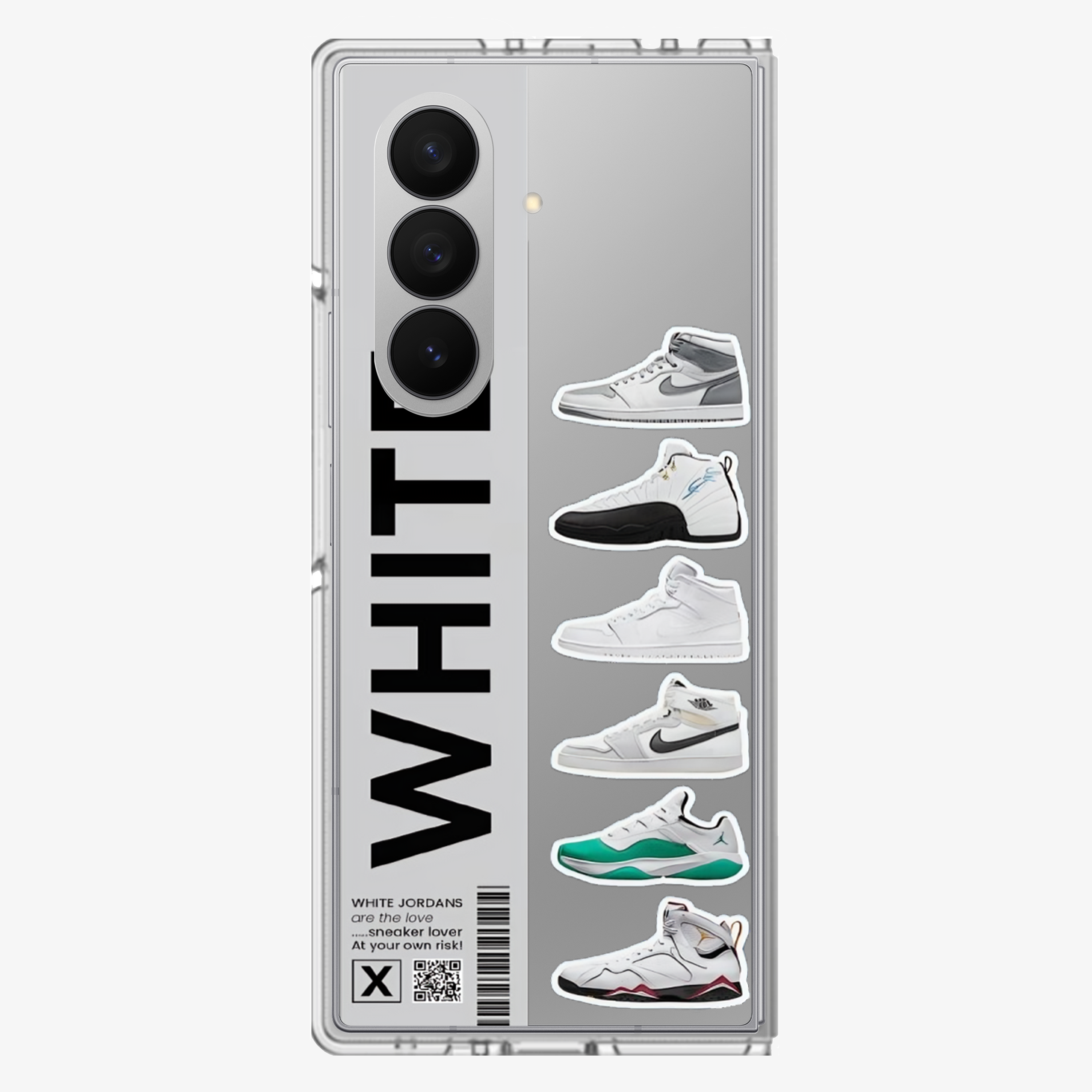 White Jordan's Samsung Z Fold Phone Case