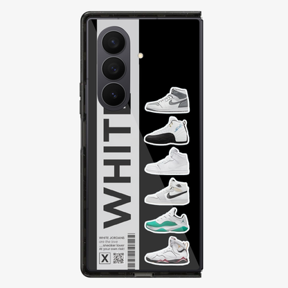 White Jordan's Samsung Z Fold Phone Case