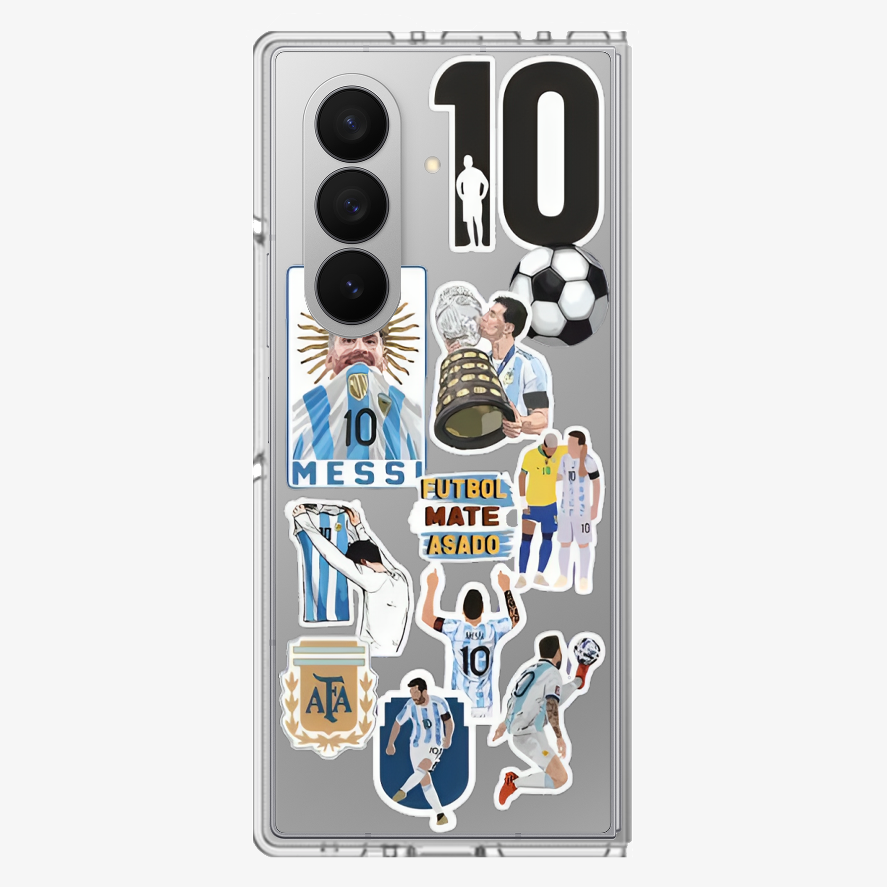 Messi Sticker Samsung Z Fold Phone Case