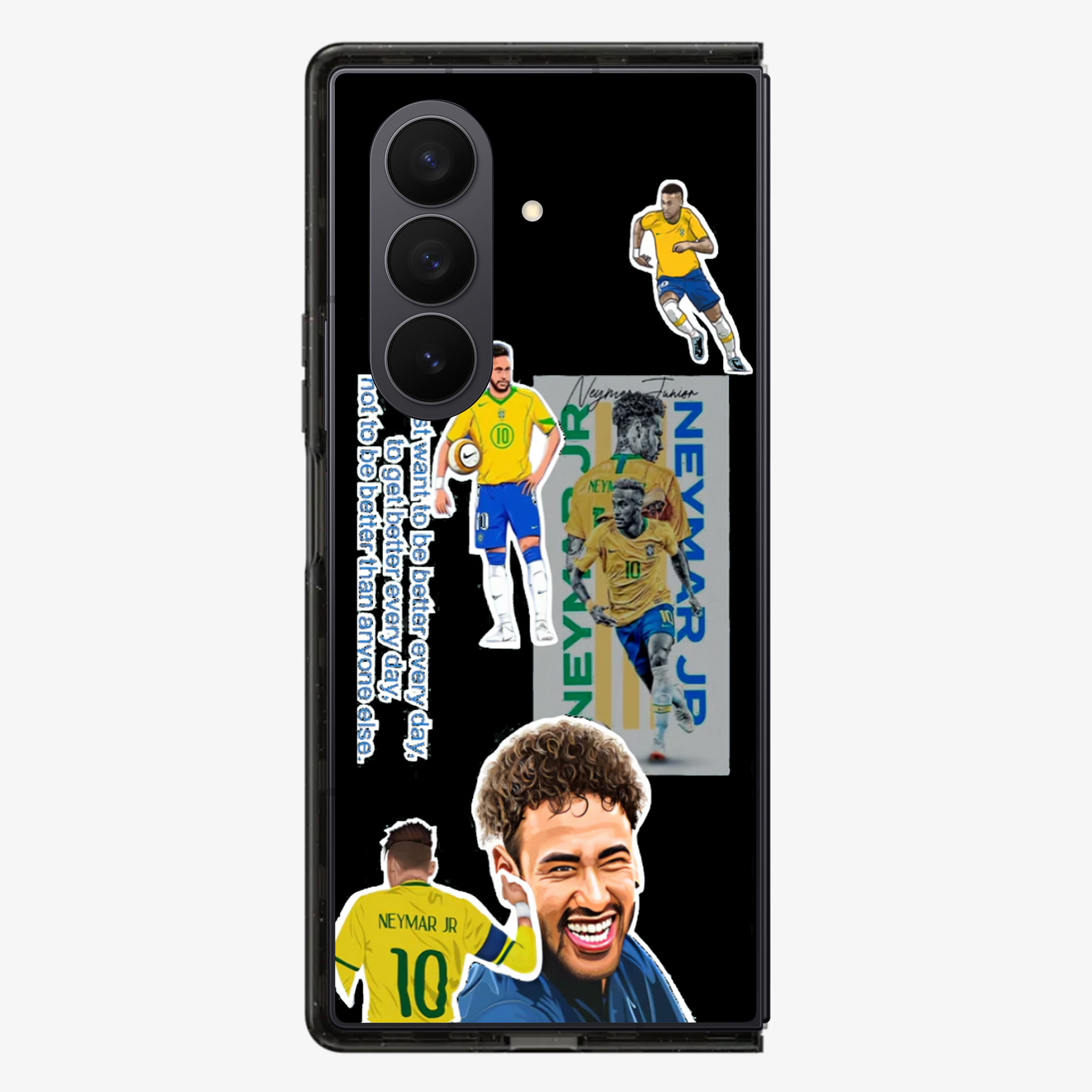 Neymar Sticker Samsung Z Fold Phone Case