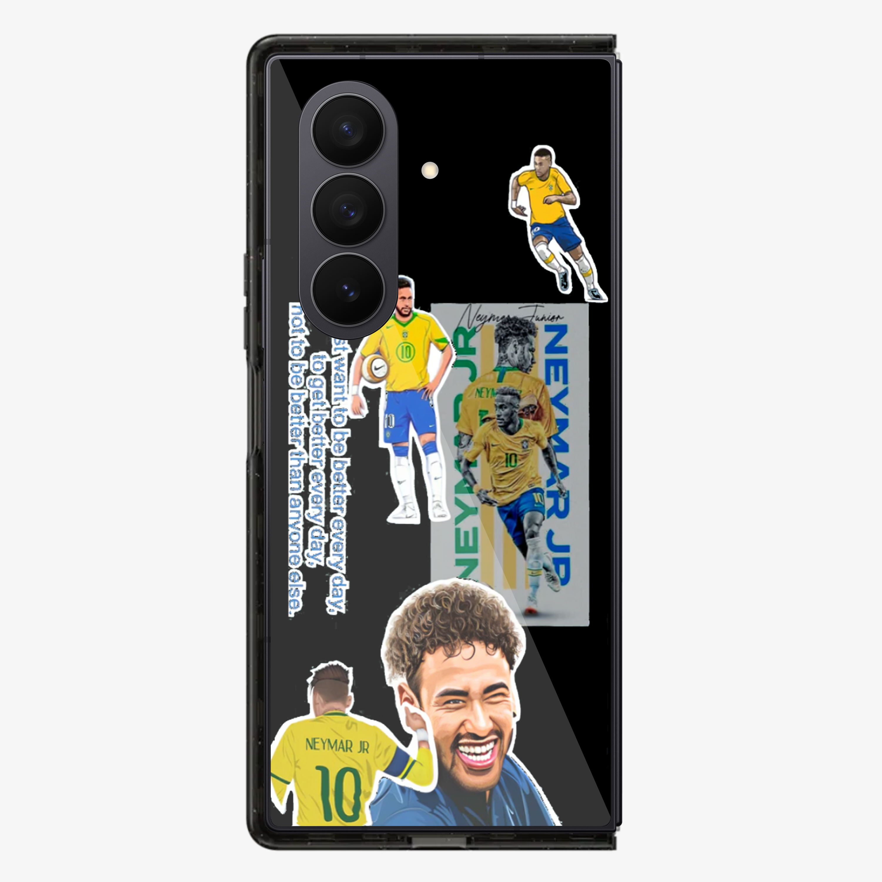 Neymar Sticker Samsung Z Fold Phone Case