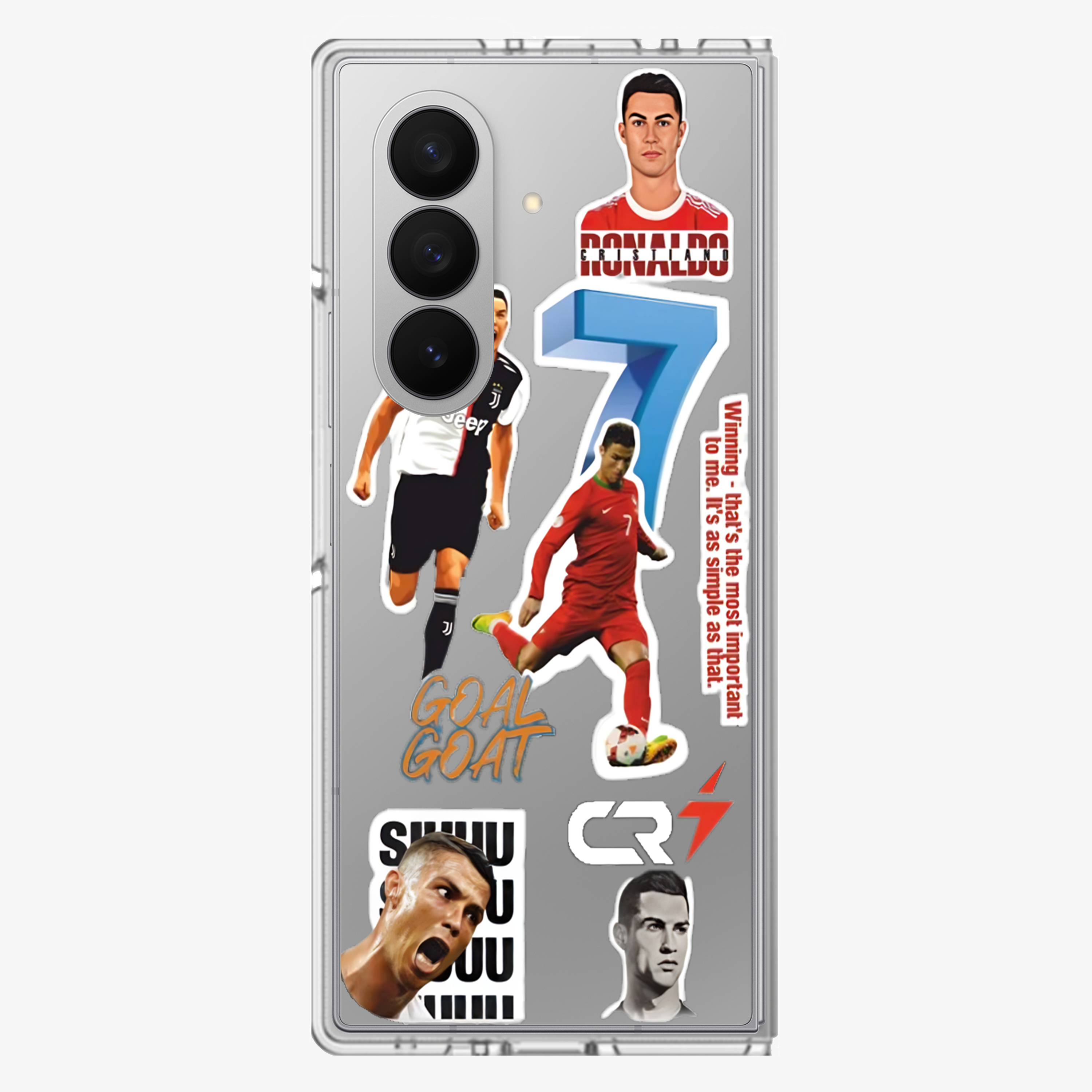 Ronaldo Sticker Samsung Z Fold Phone Case