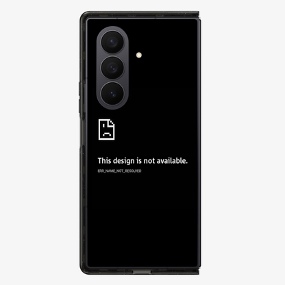 Design Not Found Samsung Z Fold Phone Case