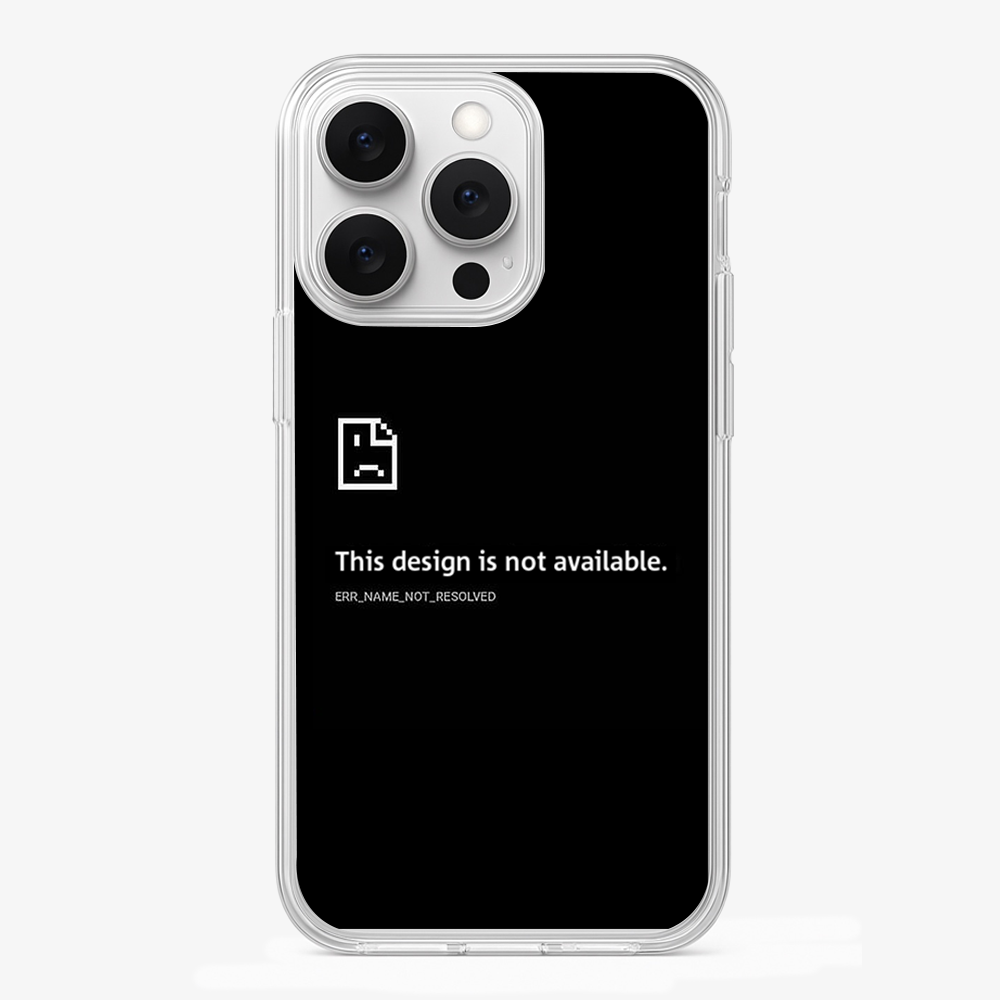 Design Not Found Phone Case Glass Case
