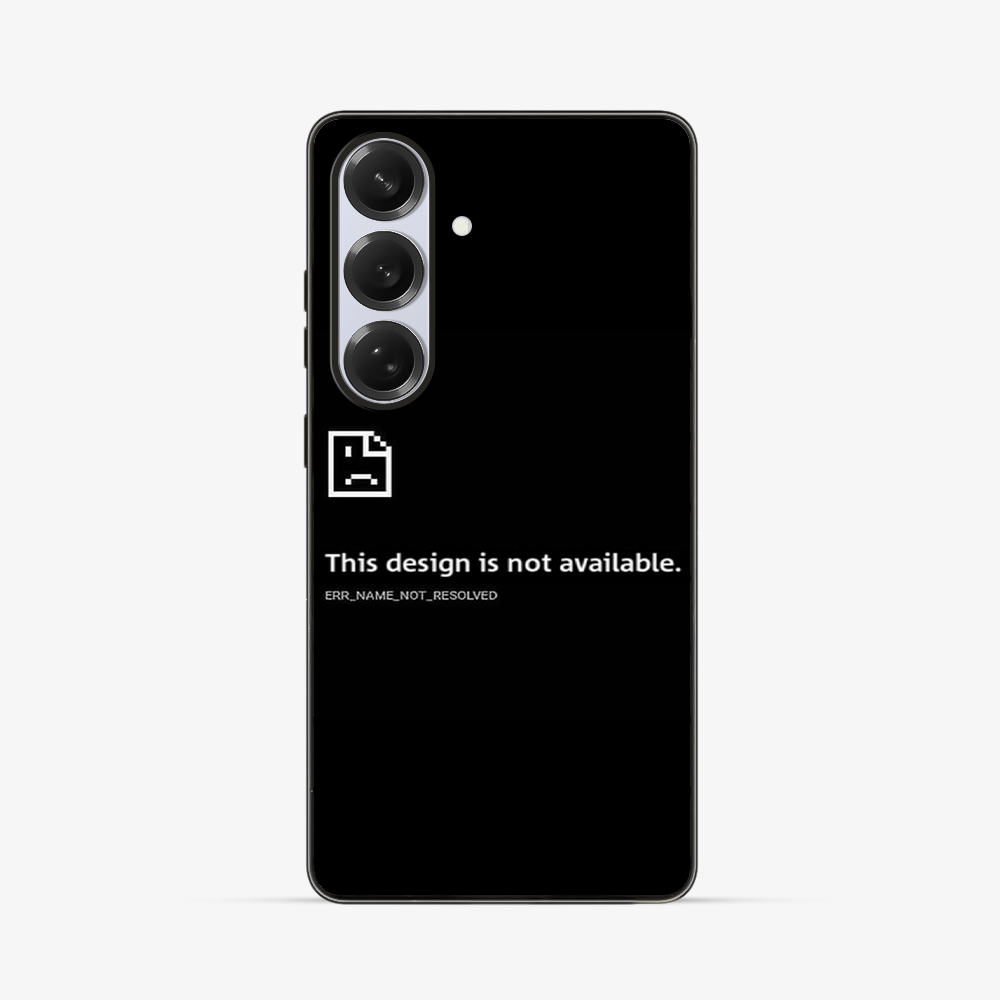 Design Not Found Samsung Phone Case Clear Silicone Case