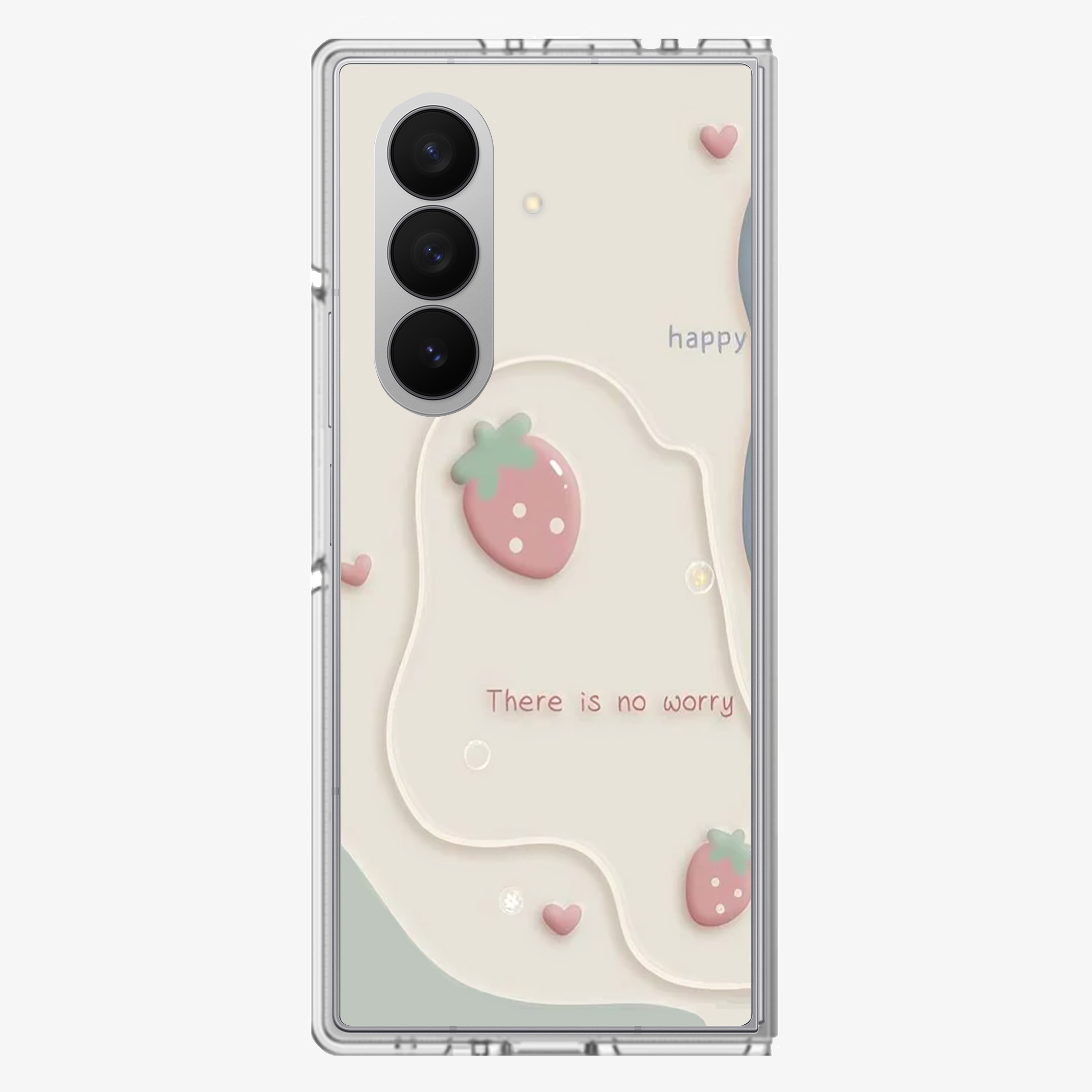 Happy | There is No worry Samsung Z Fold Phone Case