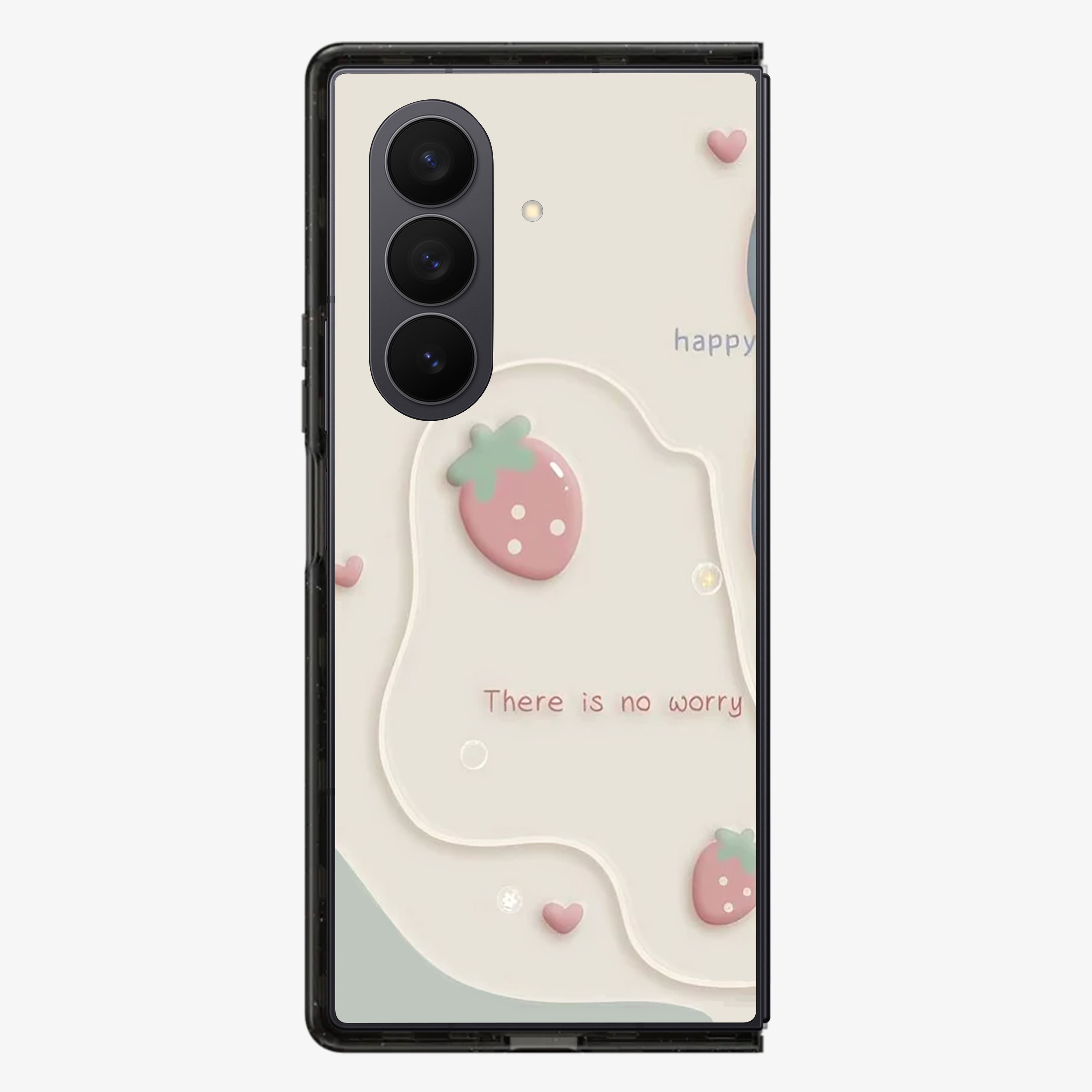 Happy | There is No worry Samsung Z Fold Phone Case