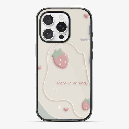 Happy | There is No worry Phone Case Anti Yellow Silicone Case