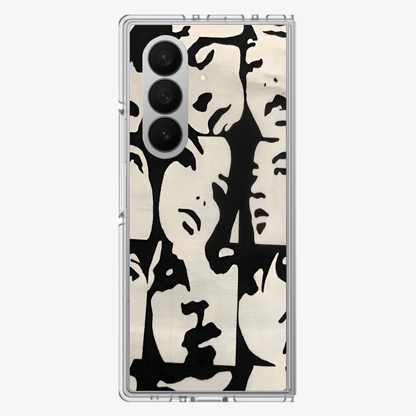 Lady Faces Samsung Z Fold Phone Case