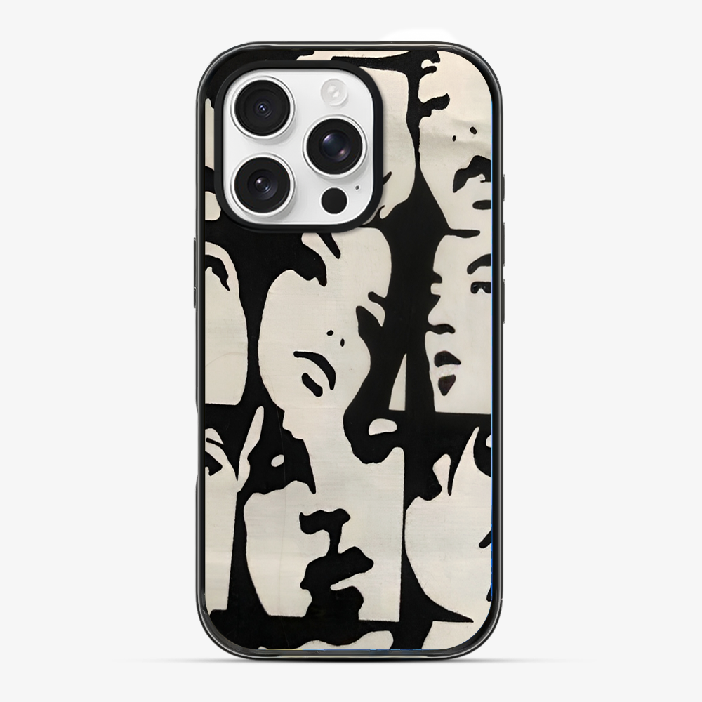 Lady Faces Phone Case Hard 2.0 Case