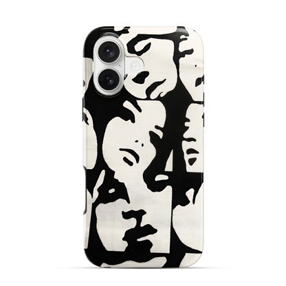 Lady Faces iPhone 16 Case