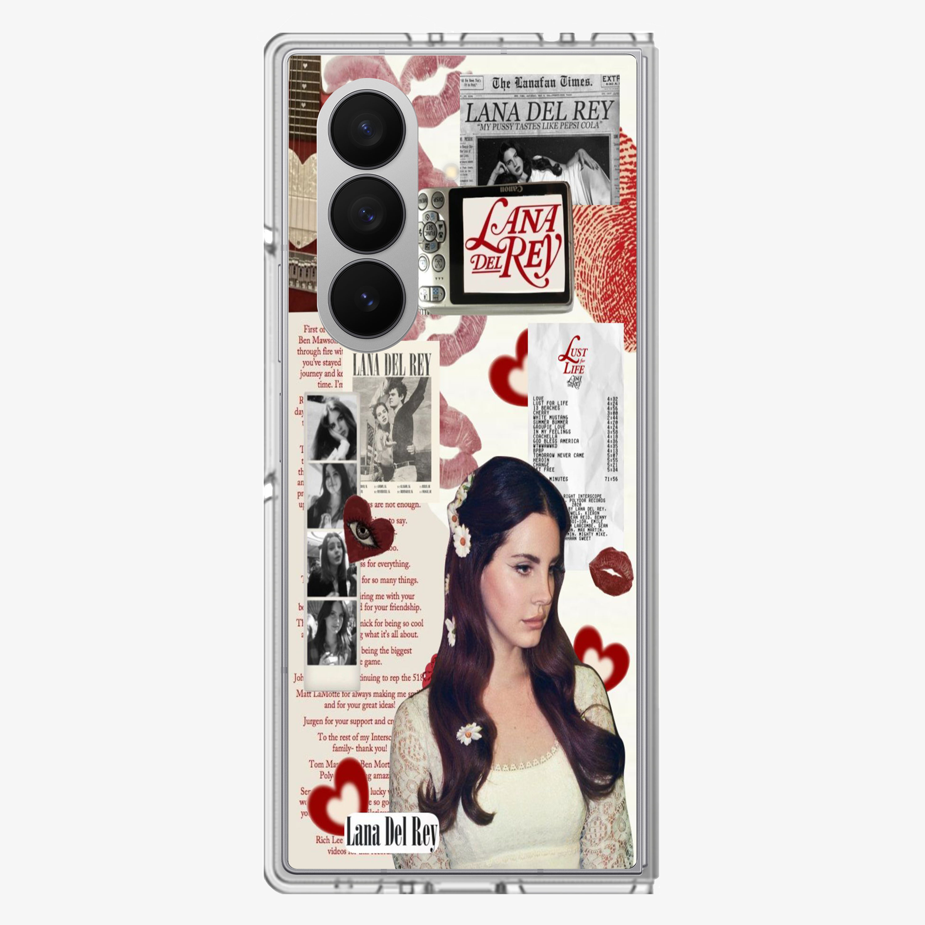 Lana Del Rey Sticker Samsung Z Fold Phone Case