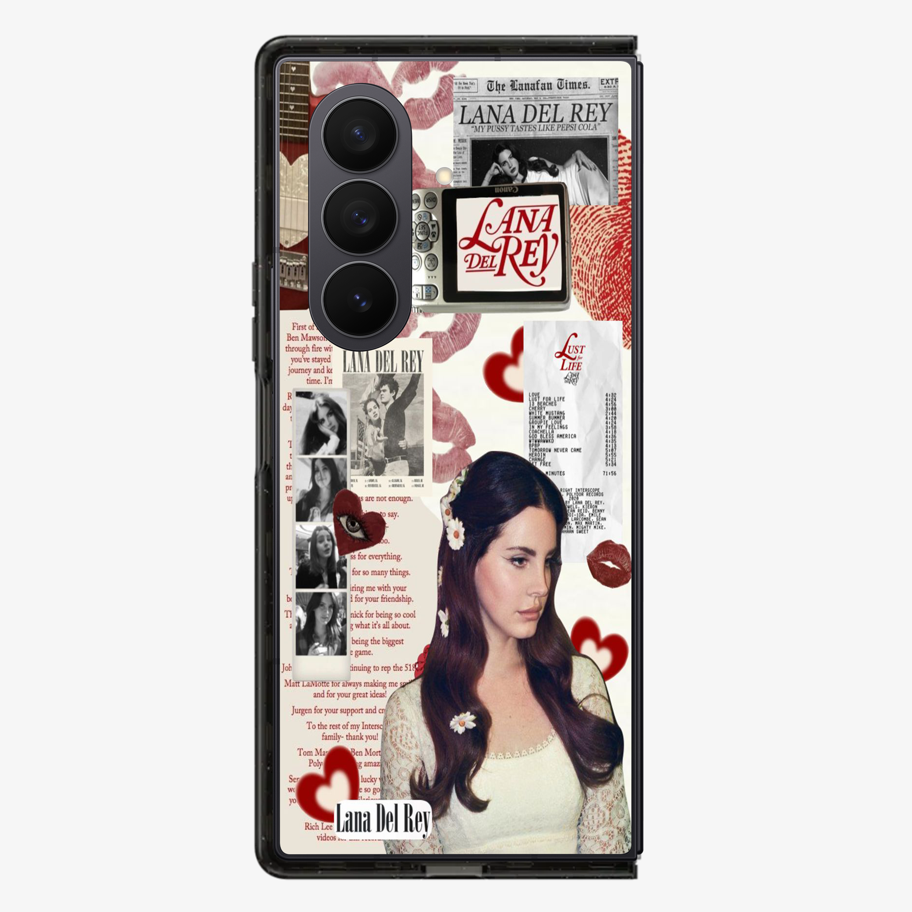 Lana Del Rey Sticker Samsung Z Fold Phone Case