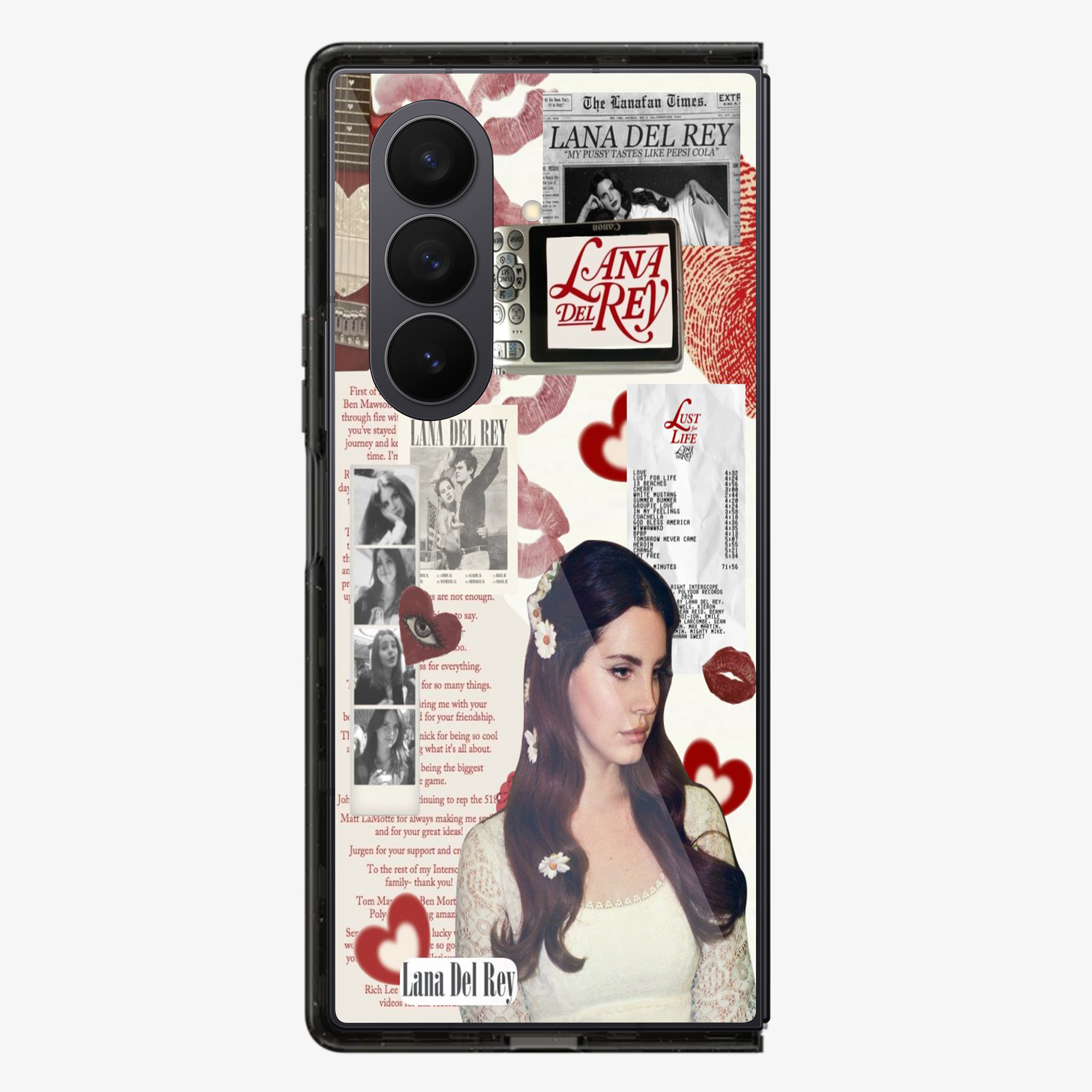 Lana Del Rey Sticker Samsung Z Fold Phone Case