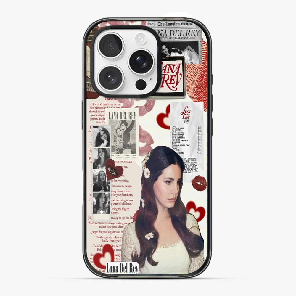 Lana Del Rey Sticker Phone Case Anti Yellow Silicone Case