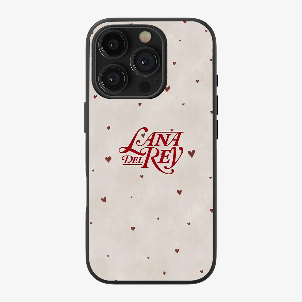 Lana Del Rey Hearts Phone Case Clear Silicone Case
