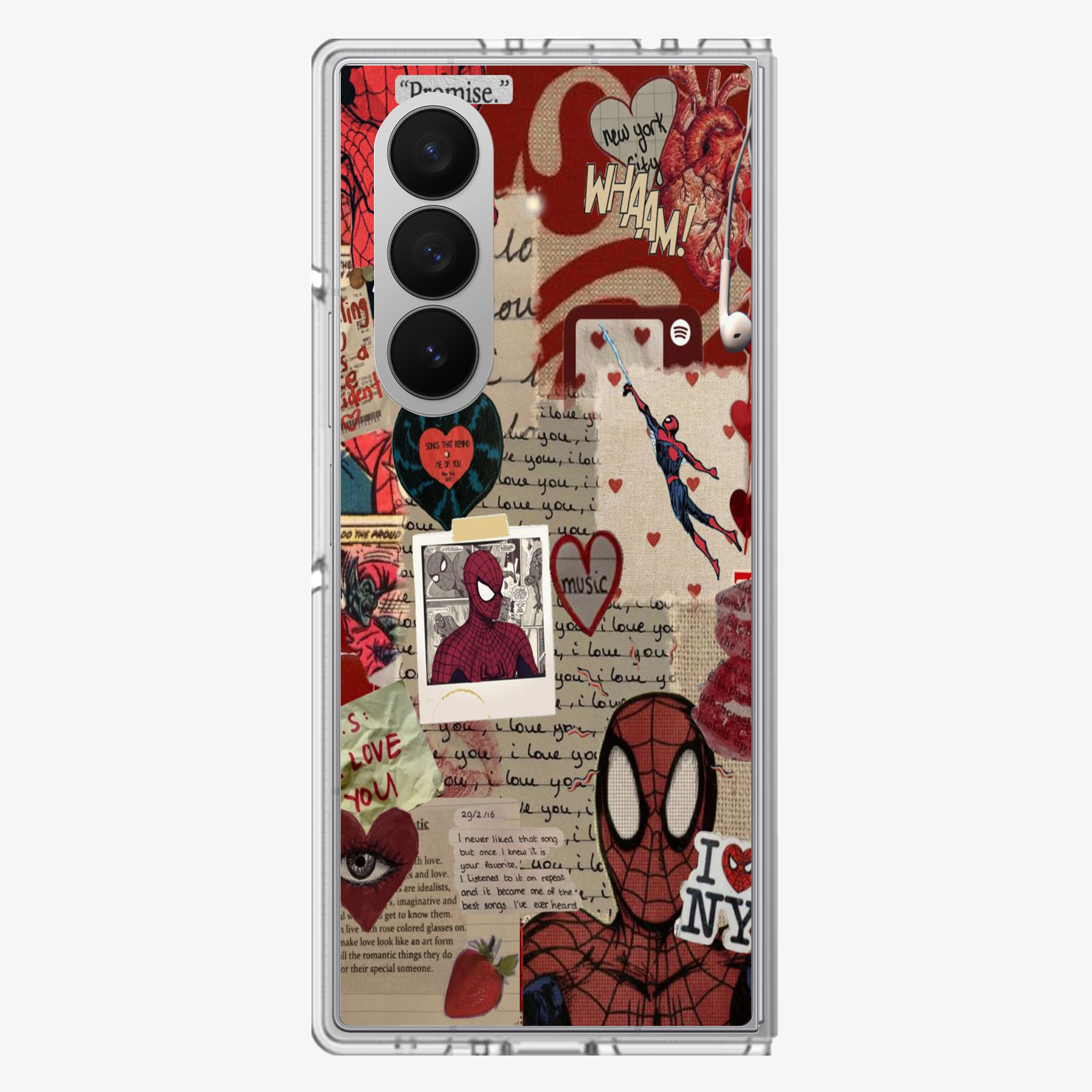 Spiderman X New York Samsung Z Fold Phone Case