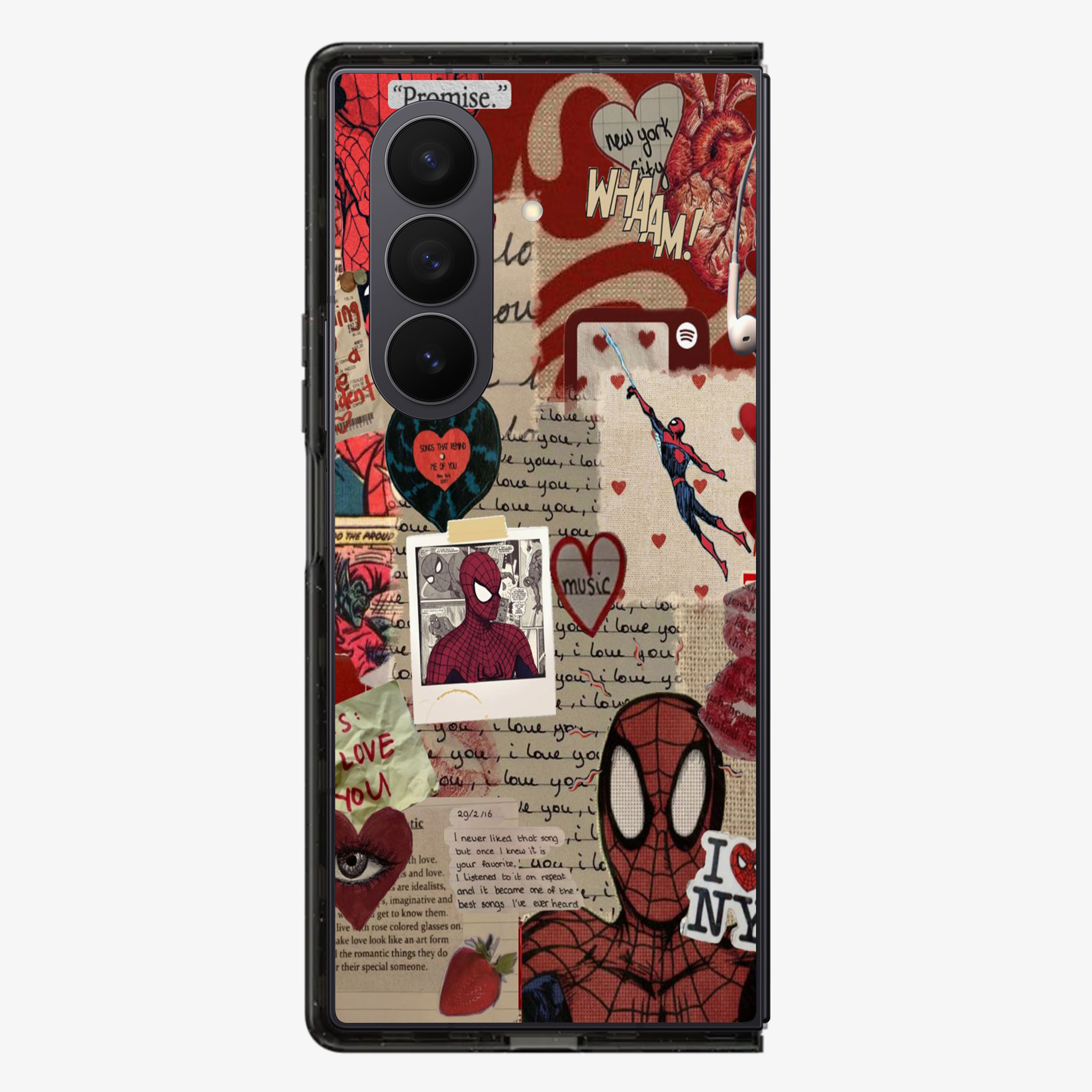 Spiderman X New York Samsung Z Fold Phone Case