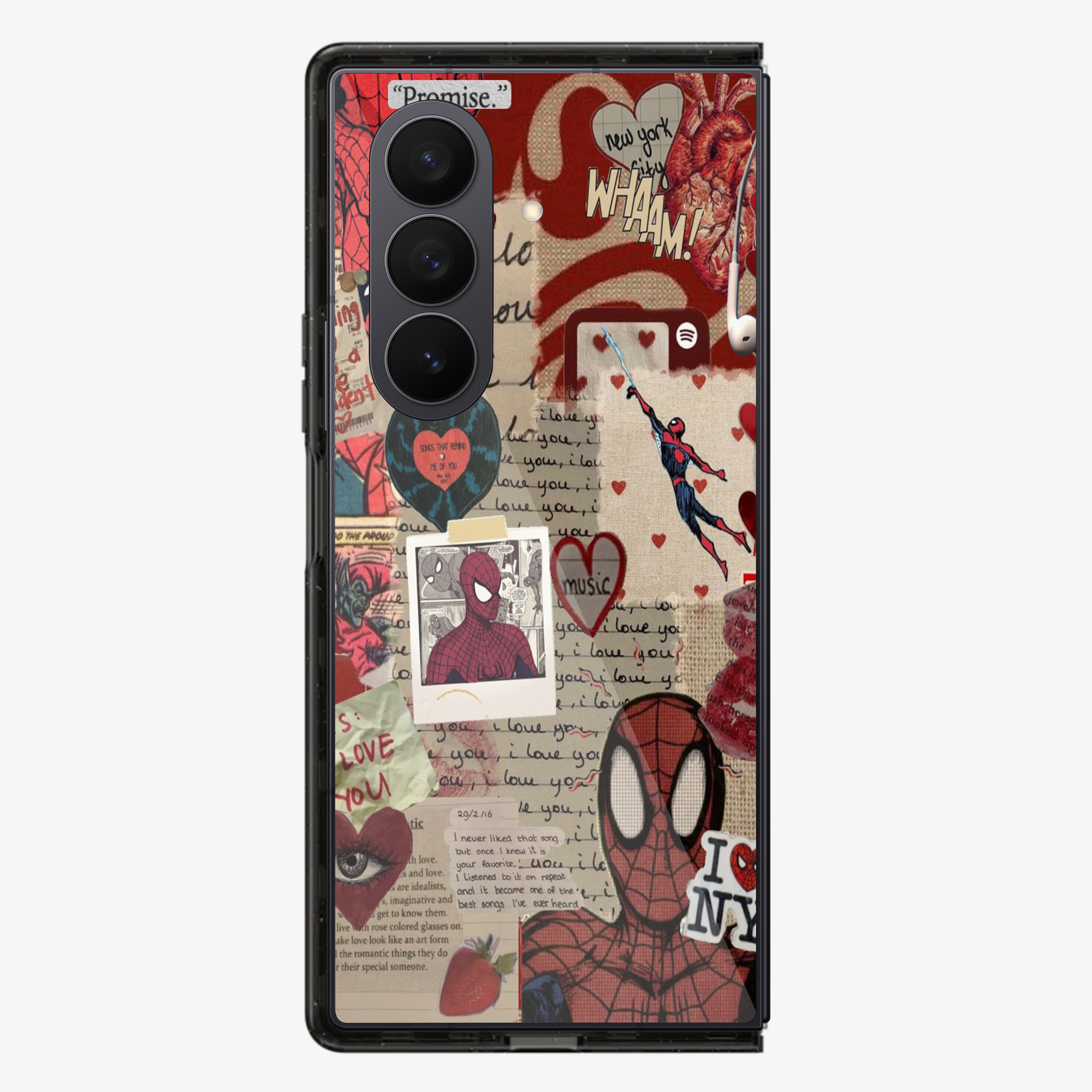 Spiderman X New York Samsung Z Fold Phone Case