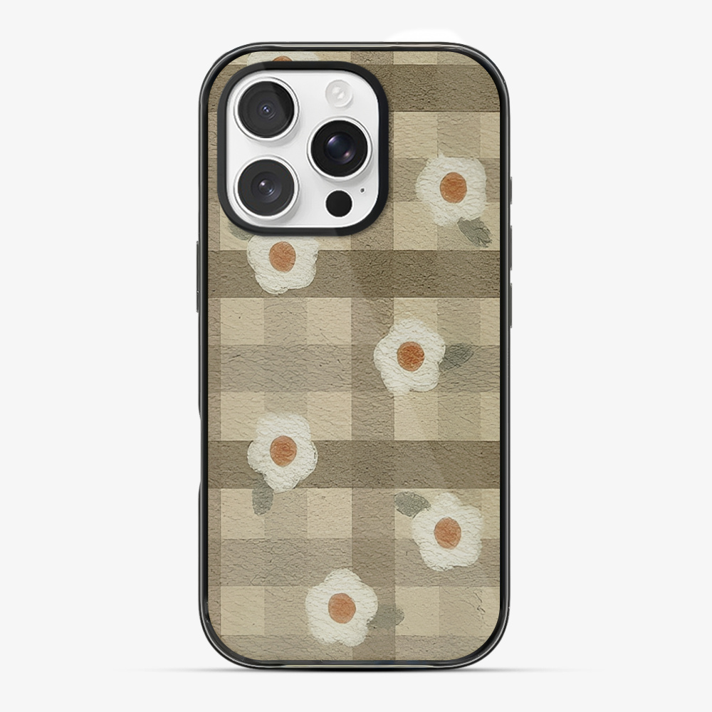 Checkered Flower Phone Case
