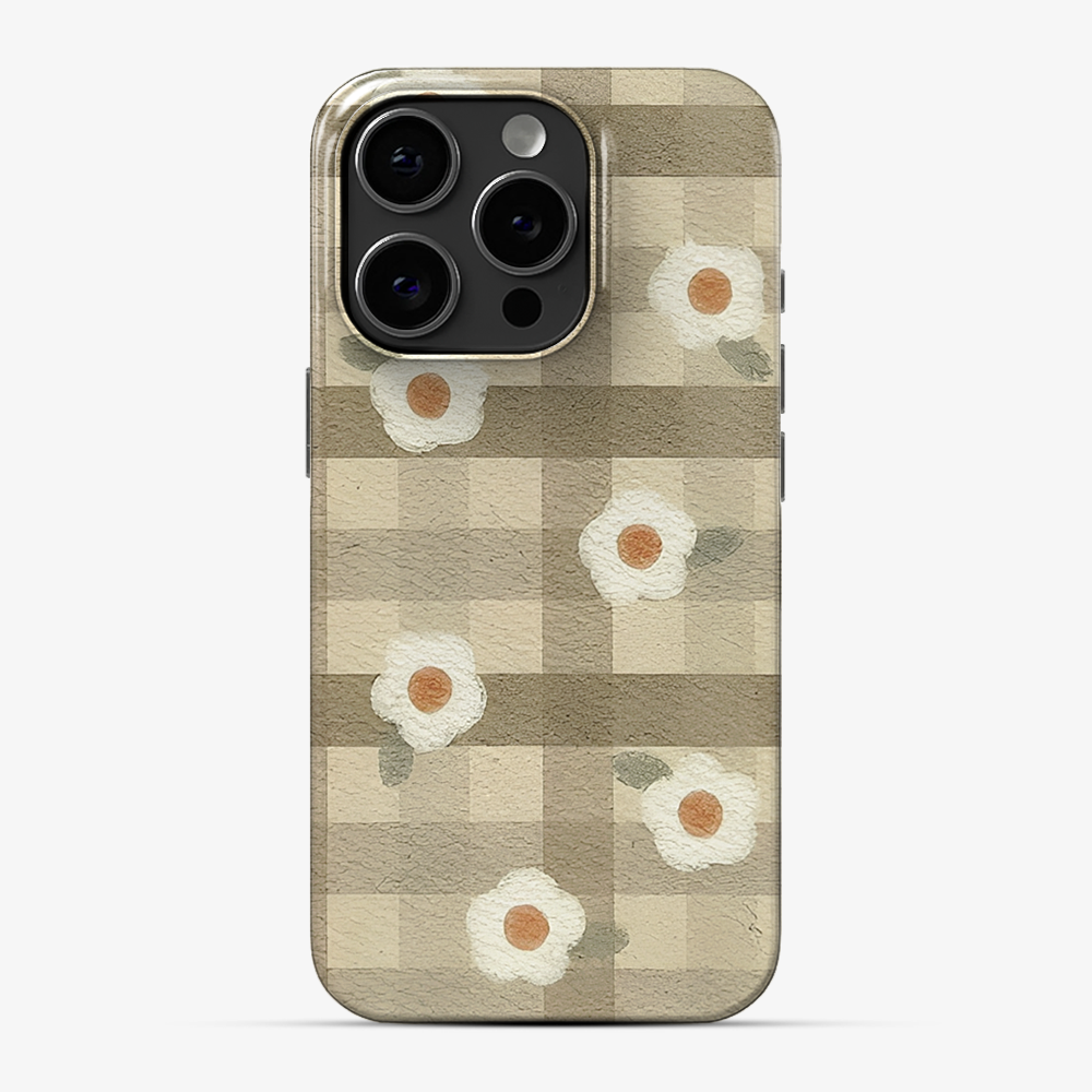 Checkered Flower Phone Case