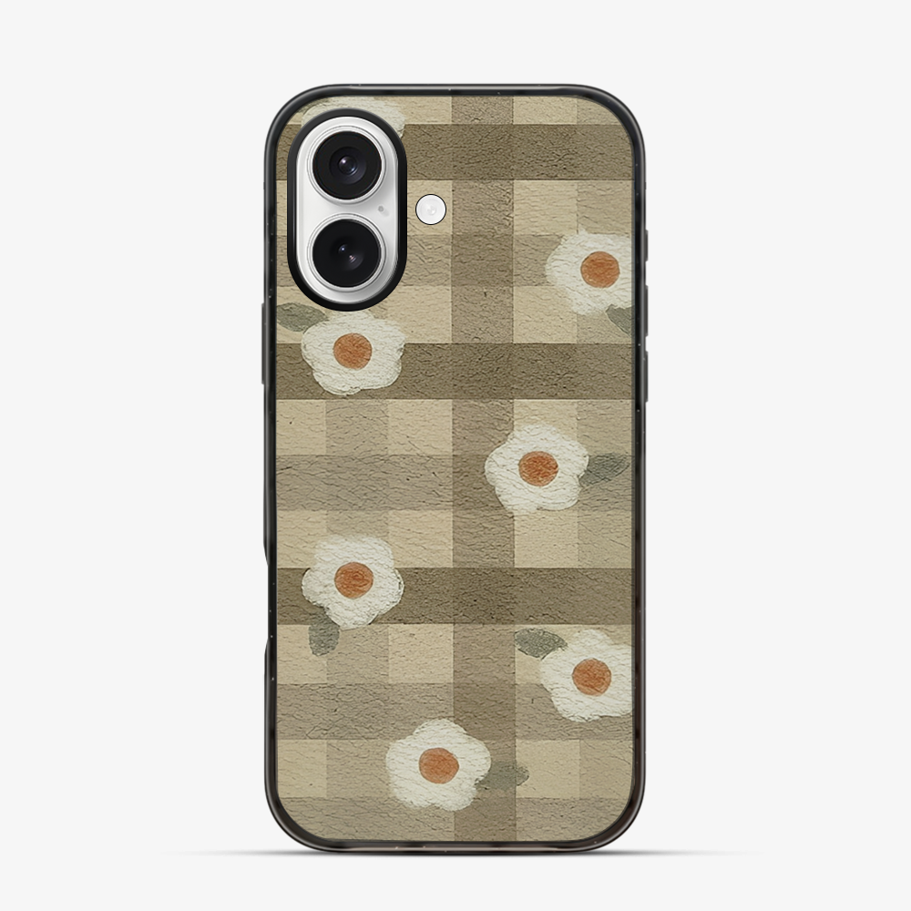 Checkered Flower iPhone 17 Case