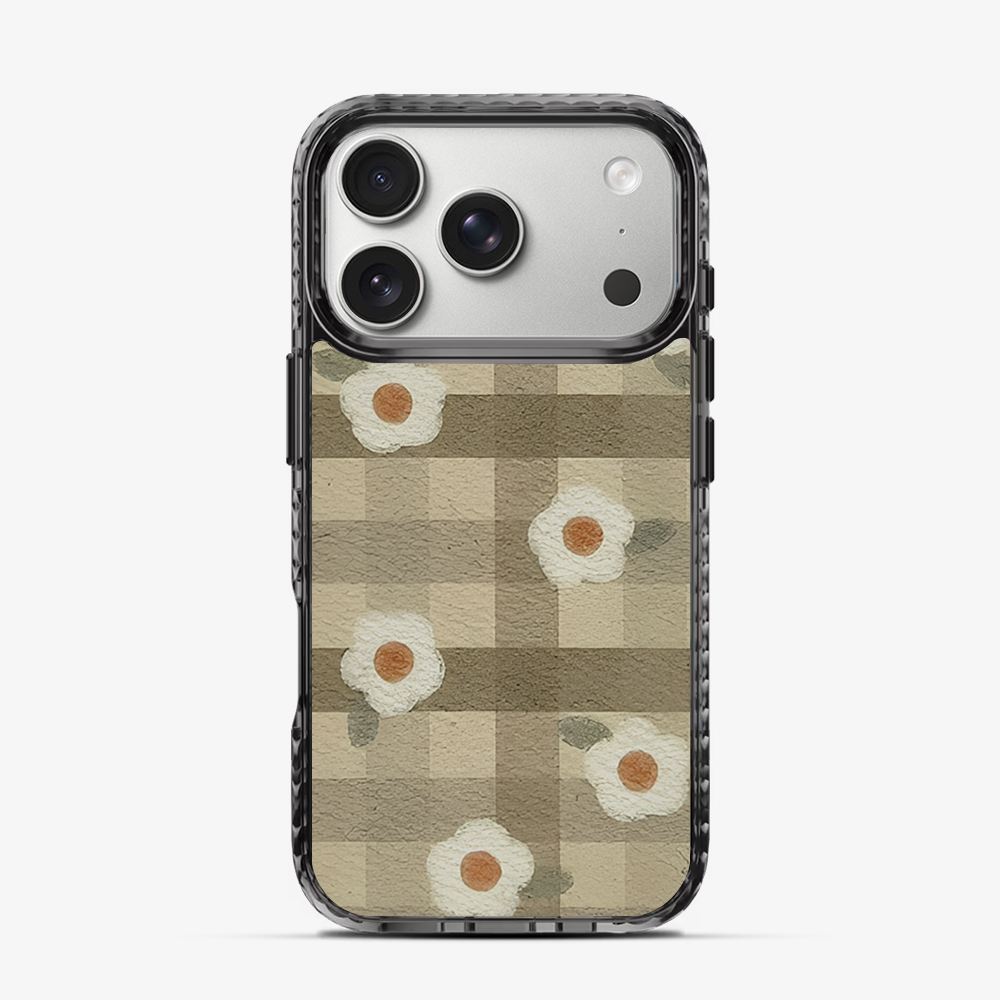 Checkered Flower iPhone 17 Pro Case