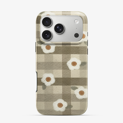 Checkered Flower iPhone 17 Pro Max Case