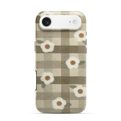 Checkered Flower iPhone Air Case