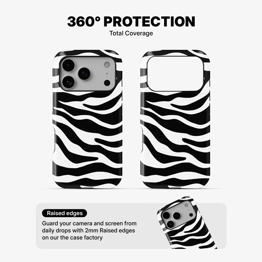 Zebra Phone Case | White