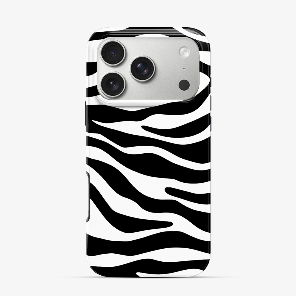 Zebra | White iPhone 17 Pro Max Case