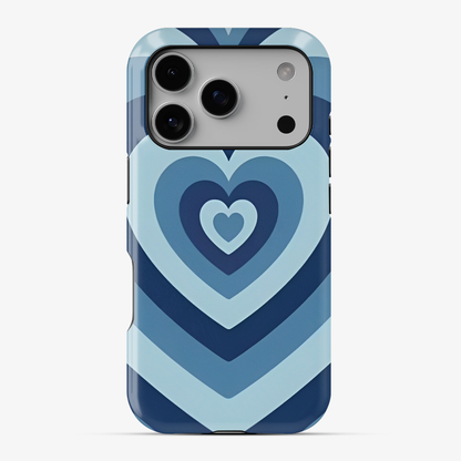 Blue Y2K Hearts Case