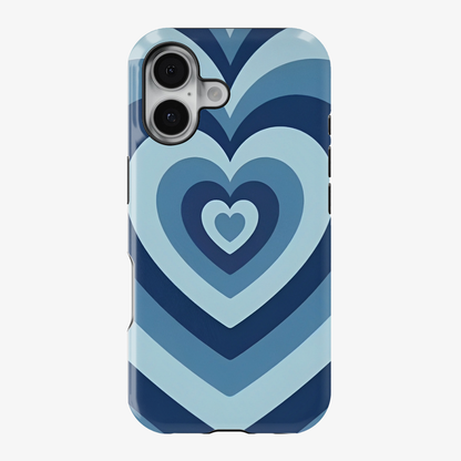 Blue Y2K Hearts Case