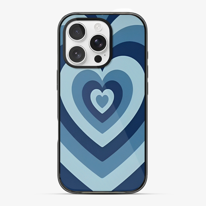 Blue Y2K Hearts Case