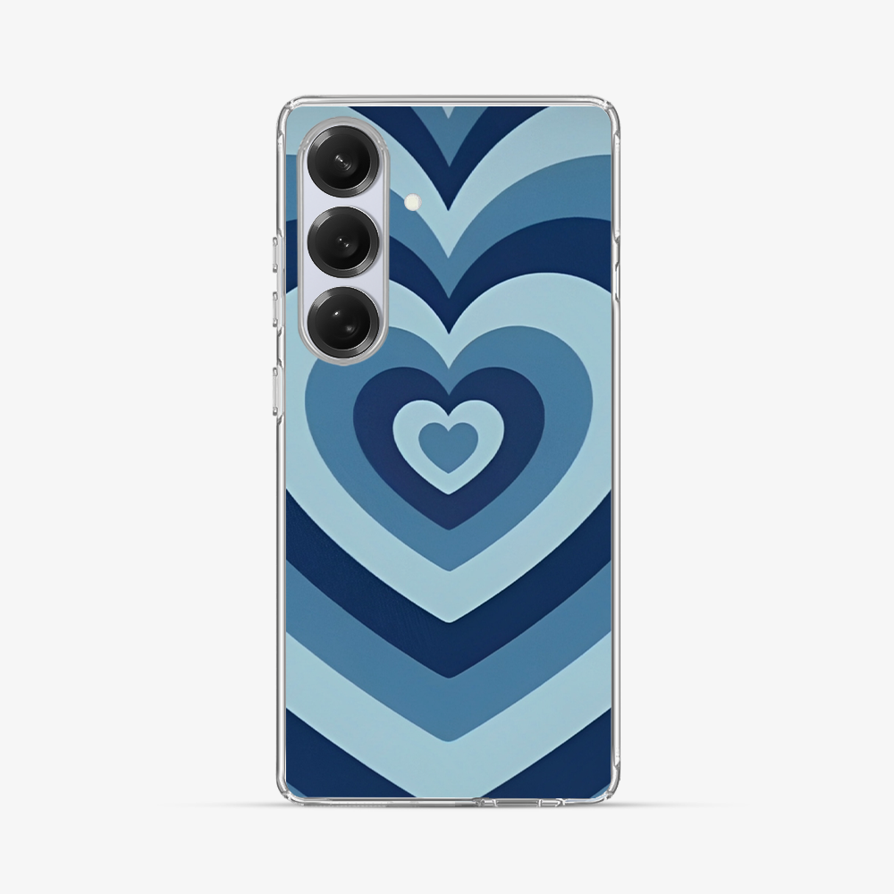 Blue heart Samsung Phone Case Hard 2.0 Case
