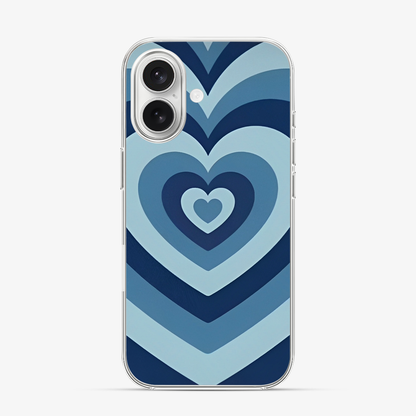 Blue heart iPhone 16 Case