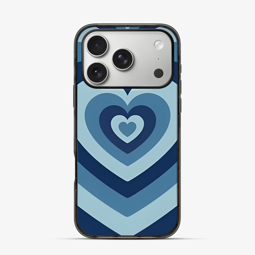 Blue heart iPhone 17 Pro Max Case