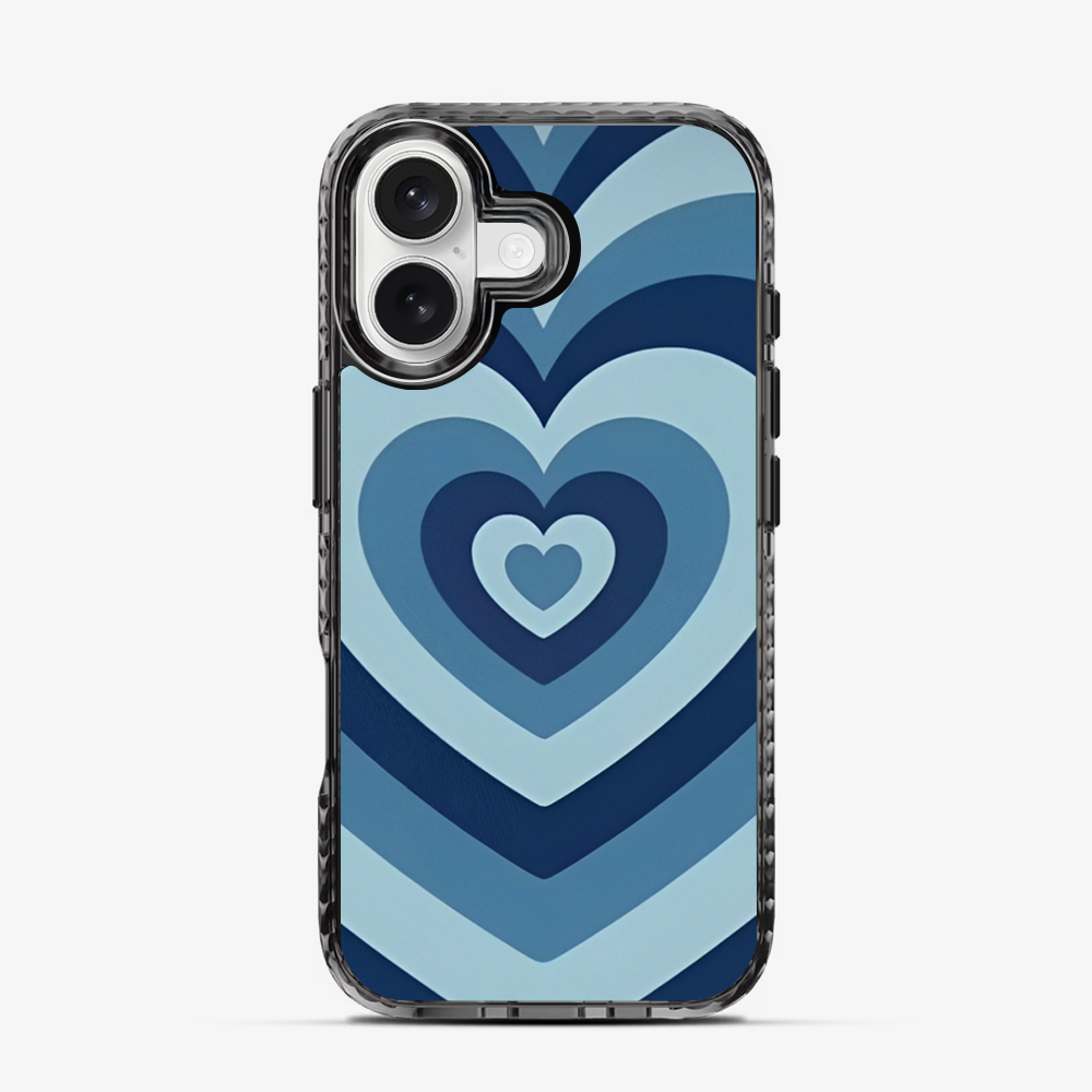 Blue heart iPhone 16 Case