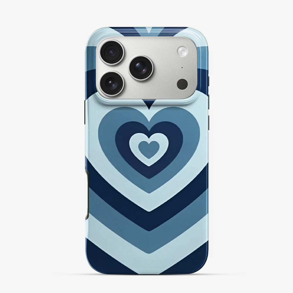 Blue heart iPhone 17 Pro Case