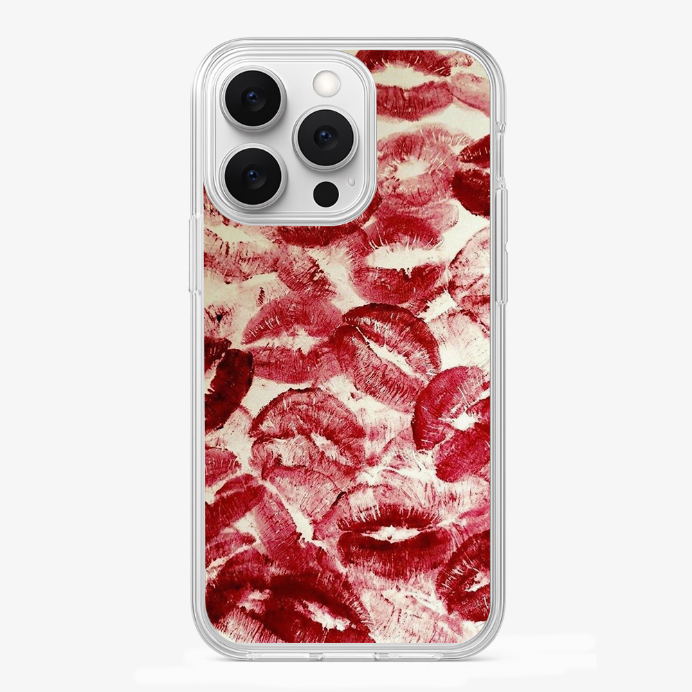 Red Lips Pattern Phone Case Glass Case
