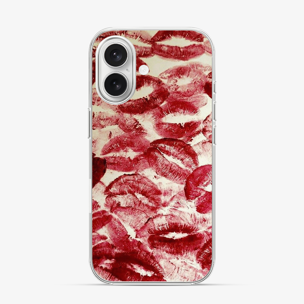 Red Lips Pattern iPhone 17 Case