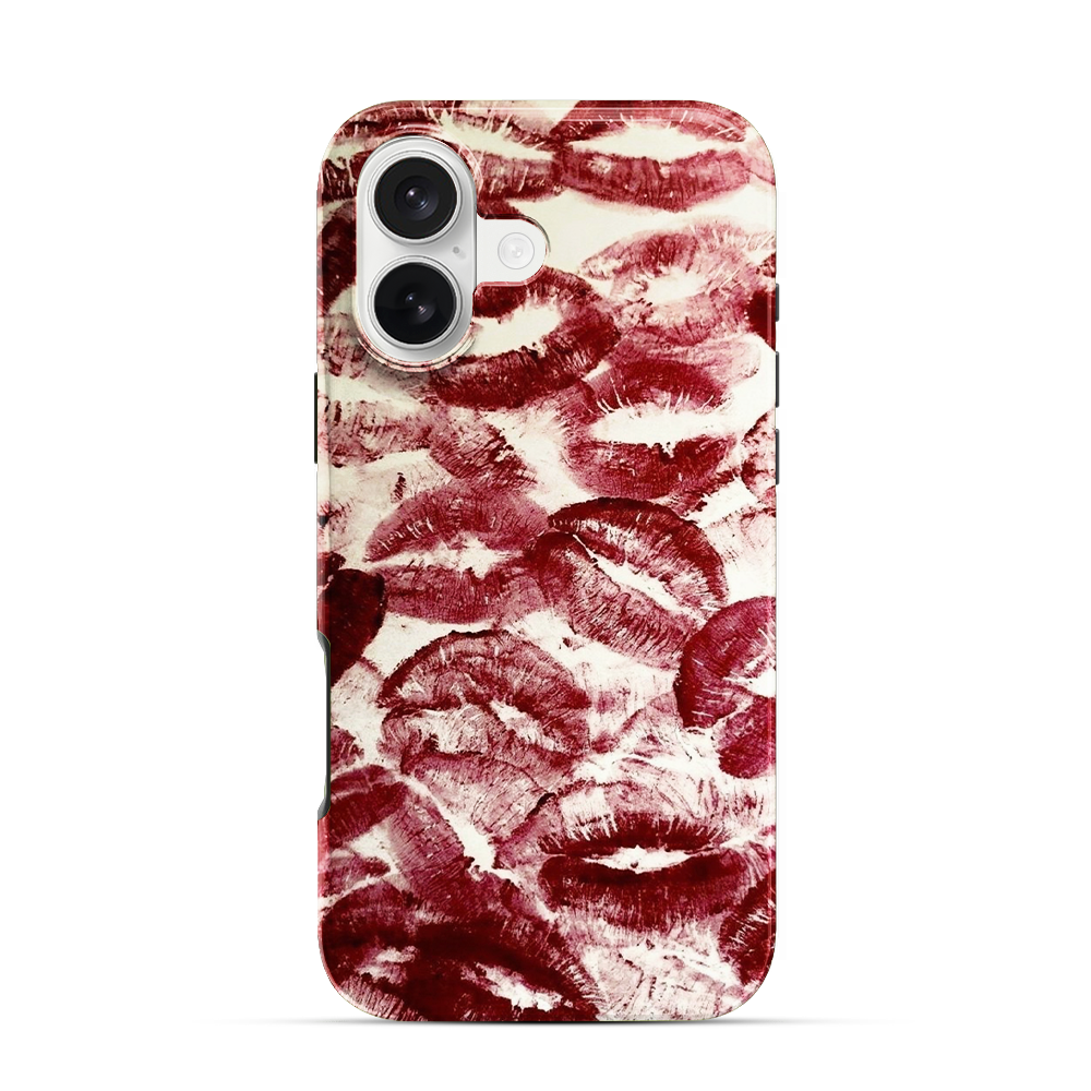 Red Lips Pattern iPhone 17 Case