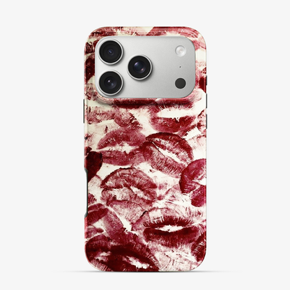 Red Lips Pattern iPhone 17 Pro Max Case