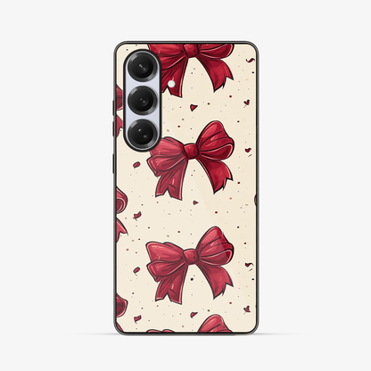 Bow And Heart Samsung Phone Case Glass Case